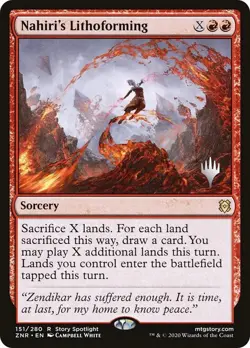 Nahiri's Lithoforming - Rare NM Promo Pack Stamped - Zendikar Rising - Image 1