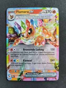 Pokemon Prismatische Entwicklungen, Flamara EX, PRE 014/131 Double Rare, Deutsch - Image 1