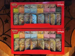 2 x Costco Pokemon Prismatic Evolutions 8 Mini Tins (32 packs total!) - Image 1