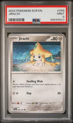 2024 POKEMON SCR EN-STELLAR CROWN #098 JIRACHI PSA 9 - Image 1