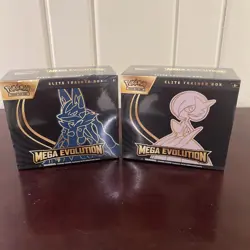 Pokemon Mega Evolution Regular ETB Lucario & Gardevoir (Set of 2) New & Sealed - Image 1