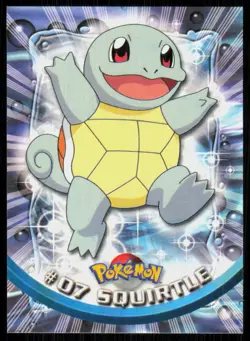 1999 Topps Pokemon TV Animation Series 1 Squirtle Green Logo #7 - Image 1