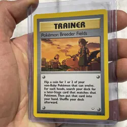 Pokemon Breeder Fields Neo Revelation Unlimited 62/64 Pokemon Vintage WOTC LP - Image 2