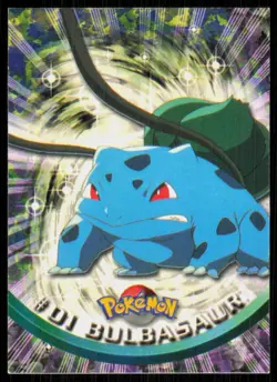 1999 Topps Pokemon TV Animation Series 1 Bulbasaur Green Logo #1 - Image 1