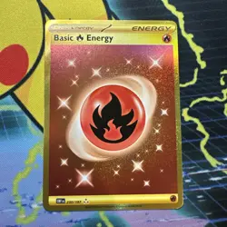 Pokemon TCG Basic Fire Energy 230/197SV03: Obsidian Flames Holo Gold - Image 1