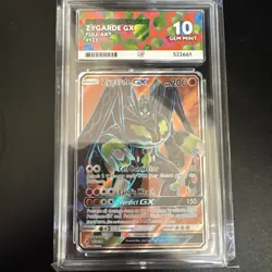 2018 Pokemon Sun & Moon Full Art Zygarde GX Forbidden Light #123 Ace 10 POP 1 - Image 1