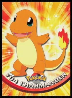 1999 Topps Pokemon TV Animation Series 1 Charmander Green Logo #4 - Image 1