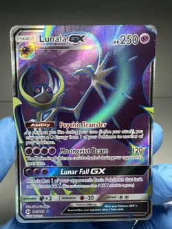Lunala GX 141/149 Full Art Holo Rare Sun and Moon NM Pokemon TCG - Image 2
