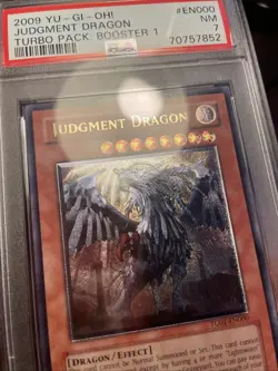Judgment Dragon TU01-EN000 Ultimate Rare PSA 7 Euro Print - Image 2