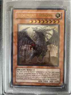 Yu-Gi-Oh Judgment Dragon TU01-EN000 Ultimate Rare PSA 8 - Image 2