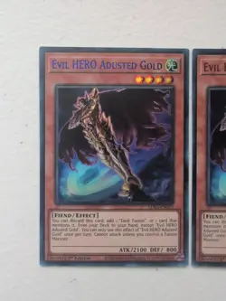 Evil Hero Adusted Gold (Red & Blue Foil) Yu-Gi-Oh LDS3-EN025 - Image 2