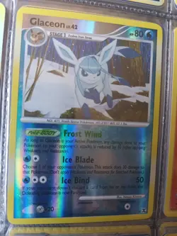 Glaceon Lv.42 Pokemon Card Holo Rare Diamond & Pearl 2007 - Image 1