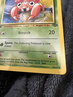 Paras 59/64 1st Edition Genuine Mint Jungle Set Non-Holo Pokemon Card - Image 3