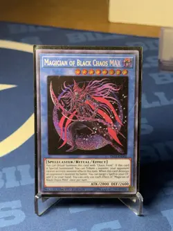 Yu-Gi-Oh TCG Magician of Black Chaos Max Prismatic Secret Rare Card TN19-EN002 - Image 1