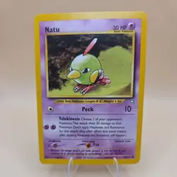 2000 Natu Pokemon Card TCG Neo Genesis 67 Regular Unlimited Common - Image 1