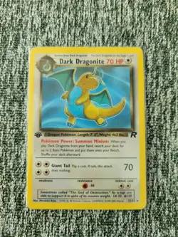 Pokemon Dark Dragonite 1st Edition Non-Holo Card 22/82 - Image 1