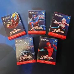 Magic The Gathering MTG Marvel Spider-Man Welcome Deck Complete Set of 5 Decks - Image 1