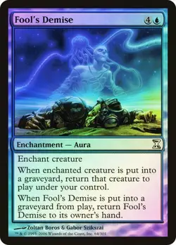 Time Spiral MTG Foil Fool's Demise Magic - Image 1