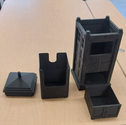 MTG Tardis Commander 3D Printed Window Deck Box - Image 1