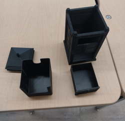 MTG Tardis Commander 3D Printed Window Deck Box - Image 3