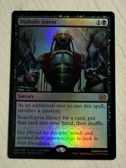 MTG BRO 089 Diabolic Intent NM EN FOIL - Image 1