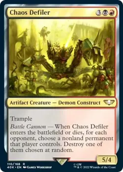 Chaos Defiler - Light Play MTG Universes Beyond: Warhammer 40K - Image 1