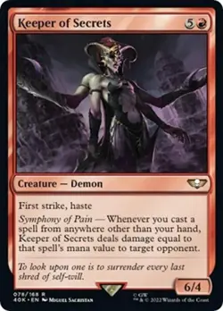 Keeper of Secrets - Light Play MTG Universes Beyond: Warhammer 40K - Image 1