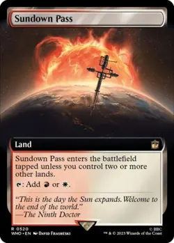 Sundown Pass (Extended Art) - Light Play MTG Universes Beyond: Doctor Who - Image 1
