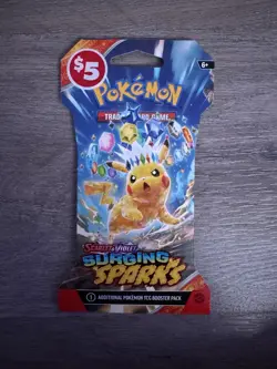 Pokemon Surging Sparks Sleeved Booster Pack Random Art - Image 1