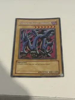 YuGiOh Serpent Night Dragon MRL-103 Secret Rare LP Ungraded slight edge wear - Image 1