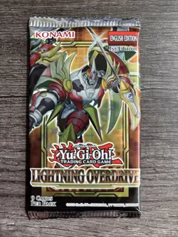 Set of (5) Yugioh Lightning Overdrive 1st Edition Booster Packs **Free Ship** - Image 3