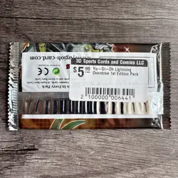 Set of (5) Yugioh Lightning Overdrive 1st Edition Booster Packs **Free Ship** - Image 4