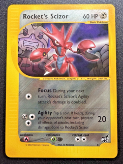 Rocket's Scizor WoTC Best of Game Black Star Promo 4 Pokemon Card Near Mint - Image 1