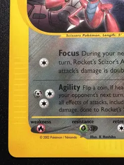 Rocket's Scizor WoTC Best of Game Black Star Promo 4 Pokemon Card Near Mint - Image 5