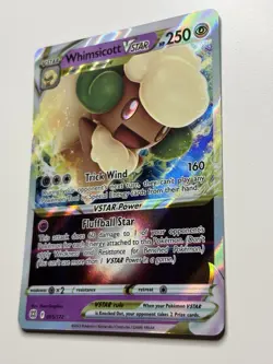 Whimsicott VSTAR 065/172 Brilliant Stars Ultra Rare Holo Pokemon TCG Card NM - Image 3