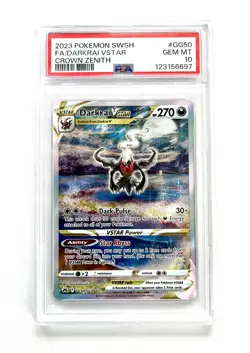 Darkrai VSTAR GG50/GG70 PSA 10 Crown Zenith Pokemon Card Graded - Image 1