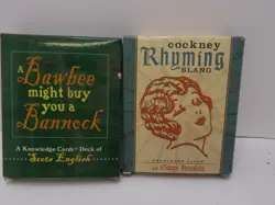 Lot of Knowledge Cards SCOTS ENGLISH & Cockney Rhyming Slang - Image 1
