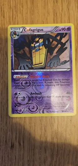Pokemon TCG Cofagrigus Noble Victories 47/101 Regular Rare Holo Card Near Mint - Image 1