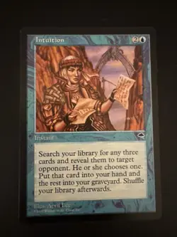 Intuition Tempest Regular MTG Card NM Near Mint - Never Played Free Shipping - Image 1