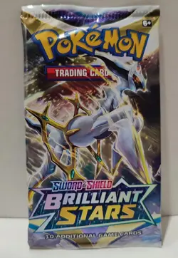 Pokemon Brilliant Stars Booster Pack 10 Cards Pack NEW SEALED Official TCG - Image 1