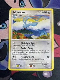 Altaria 18/127 Rare Platinum Pokemon Card Nm - Image 1