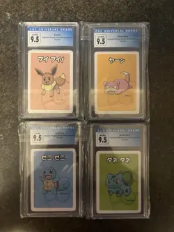 Pokemon Japanese Old Maid 2019 4 Card CGC Blue Label Grade 9.5 Bundle!!!!! - Image 1