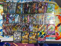 Bulk Pokemon Lot of 90 V VMAX VSTAR Sword and Shield era cards near mint to mint - Image 1
