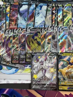 Bulk Pokemon Lot of 90 V VMAX VSTAR Sword and Shield era cards near mint to mint - Image 2