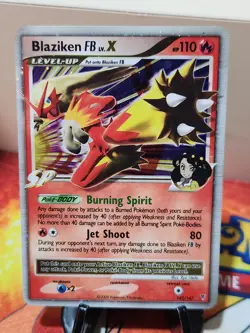 Blaziken FB LV.X 142/147 Pokemon Card TCG Supreme Victors LP - Image 1