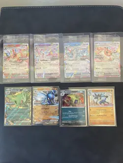 Pokemon Stamped Promo Lot 8 Cards Sealed Prismatic Promos And More - Image 1