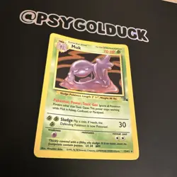 Muk 13/62 Fossil Pokemon Card - LP - Image 2