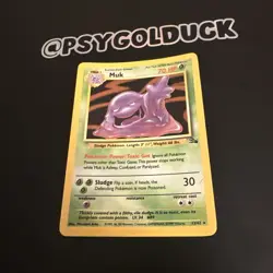 Muk 13/62 Fossil Pokemon Card - LP - Image 3