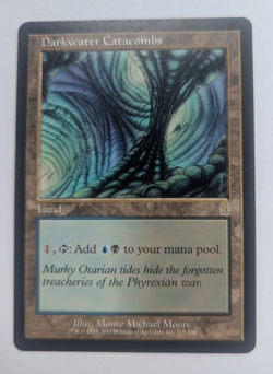 Magic Mtg Odyssey Darkwater Catacombs lightly played - Image 1