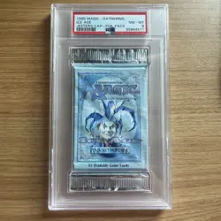 Magic The Gathering MTG Ice Age Booster Pack PSA 8 Jester’s Cap New Slab - Image 1